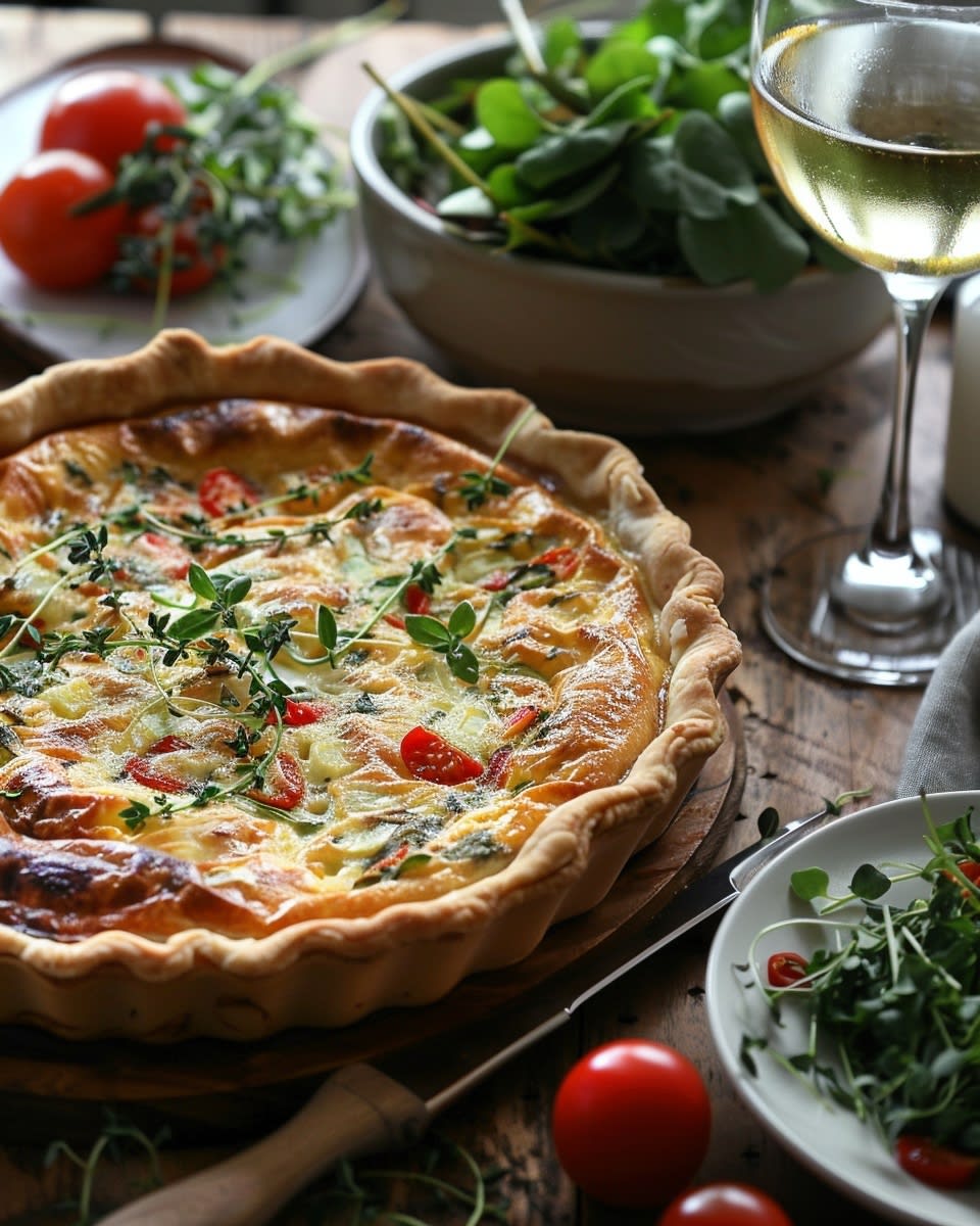 Recette de Quiche Légumes Fromage : Une Délicieuse Recette Facile et Savoureuse 1 Quiche légumes fromage