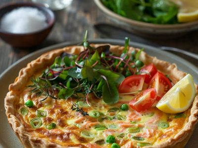 Recette de Quiche Poireaux Saumon : Une Délicieuse Recette pour Tous les Jours