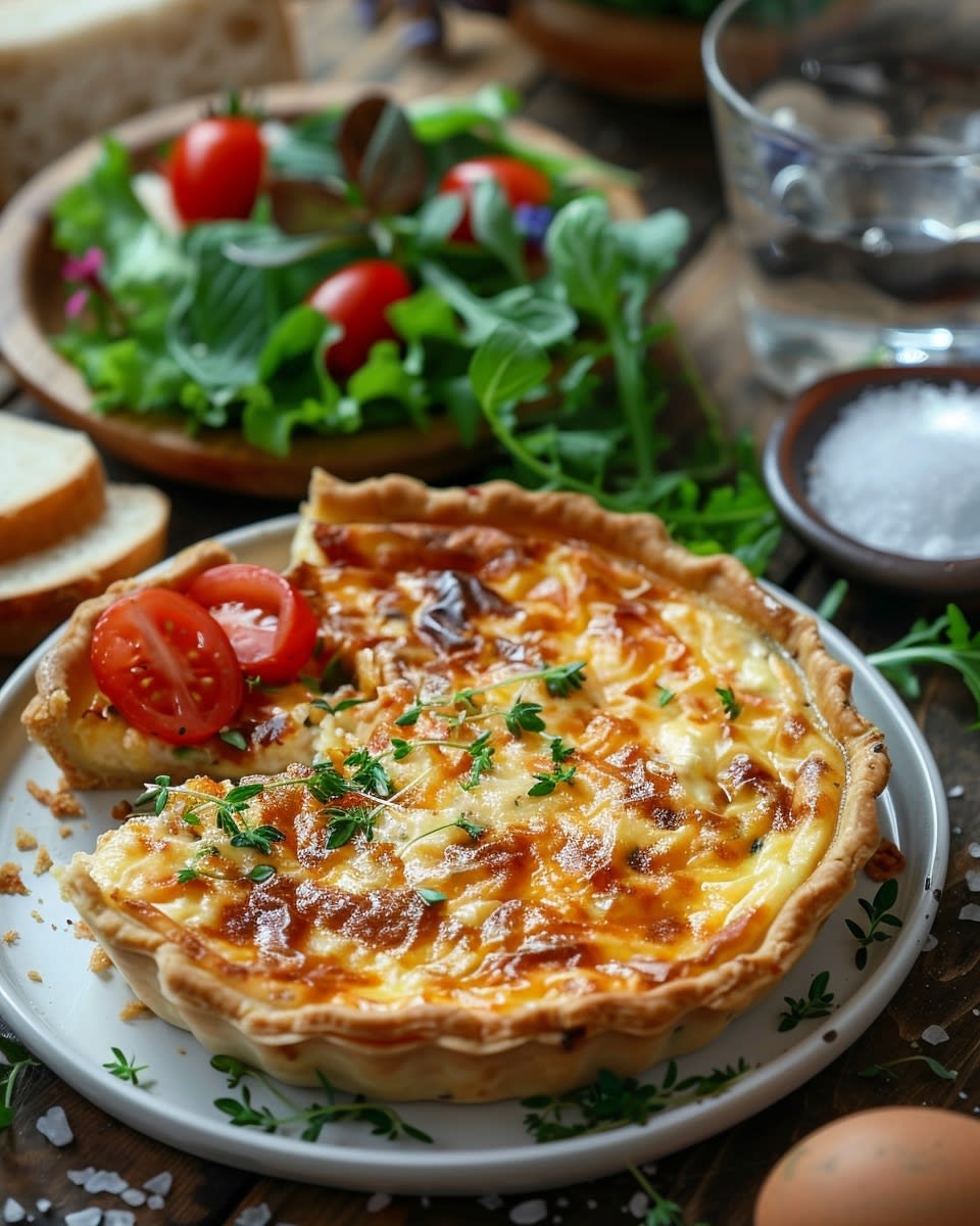 Quiche poulet fromage
