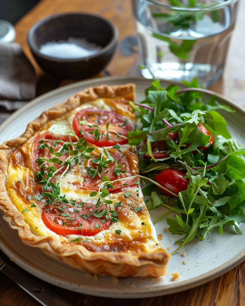 Recette de Quiche Tomate Mozzarella : Une Délicieuse Recette Italienne à Découvrir 1 Quiche tomate mozzarella