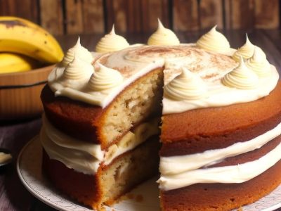 Gâteau Banane Crémeux : Recette Facile et Savoureuse