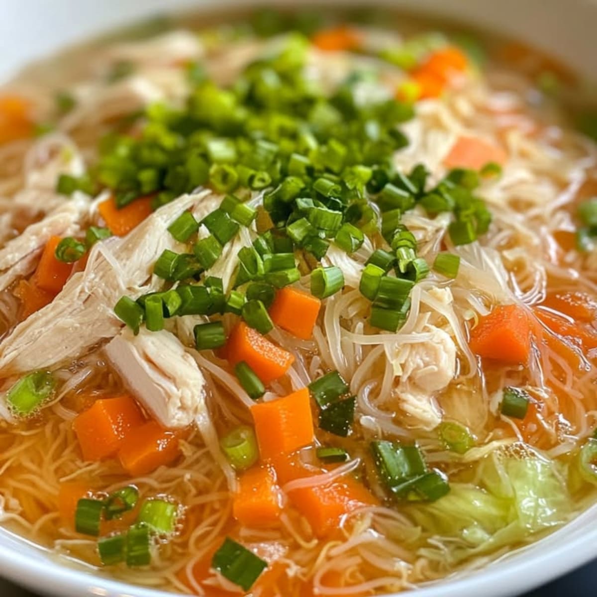 Pancit Poulet Légumes