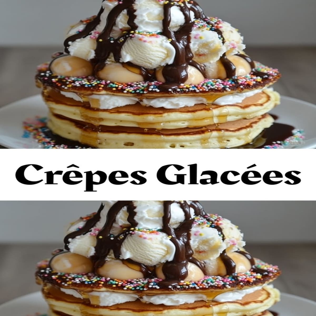 Crêpes Glacées Sucrées : Recette Facile et Savoureuse 2 Crêpes Glacées Sucrées