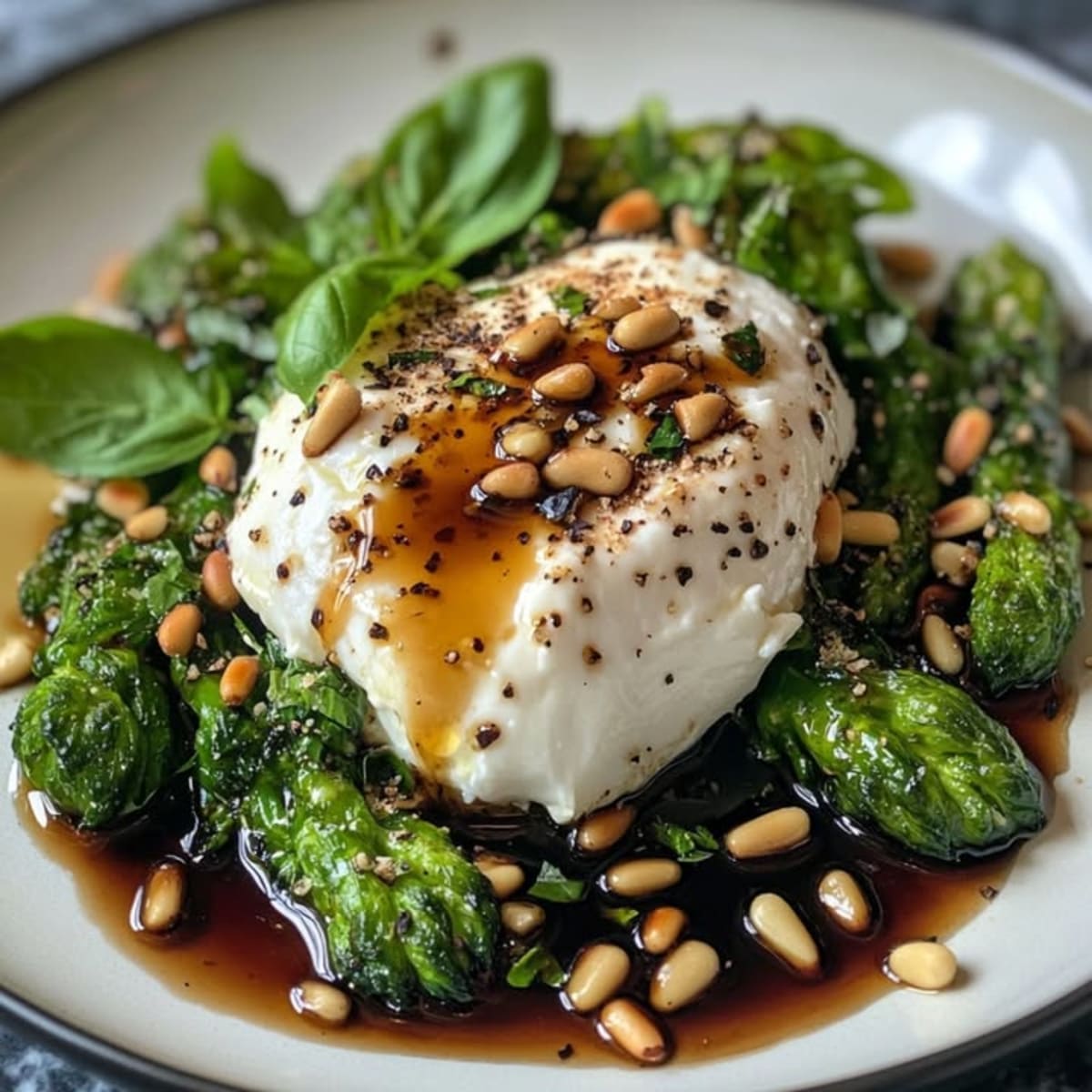 Broccolini Balsamique Burrata
