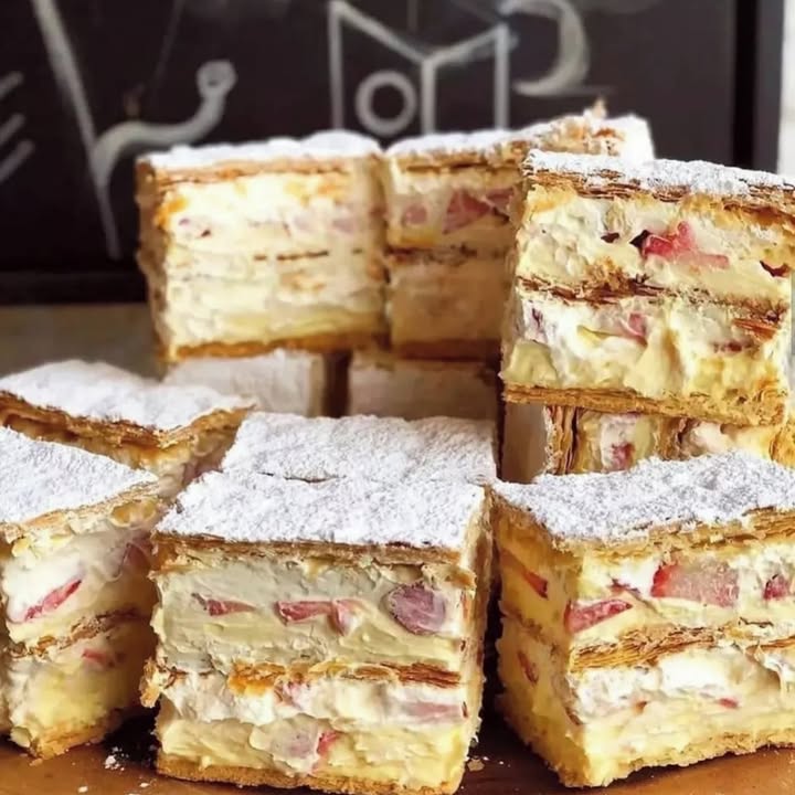 Millefeuille Fraises Crème : Recette Facile et Savoureuse 2 Millefeuille Fraises Crème