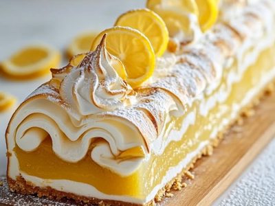 Bûche Citron Meringuée : Recette Fraîche et Délicieuse pour Noël
