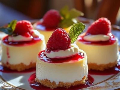 Cheesecakes Citron Framboise Sans Cuisson : Frais et Délicieux