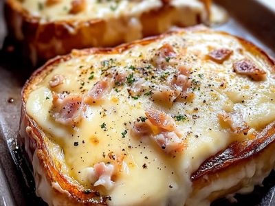 Croque-Monsieur Gourmand Gratiné : Recette Facile et Délicieuse
