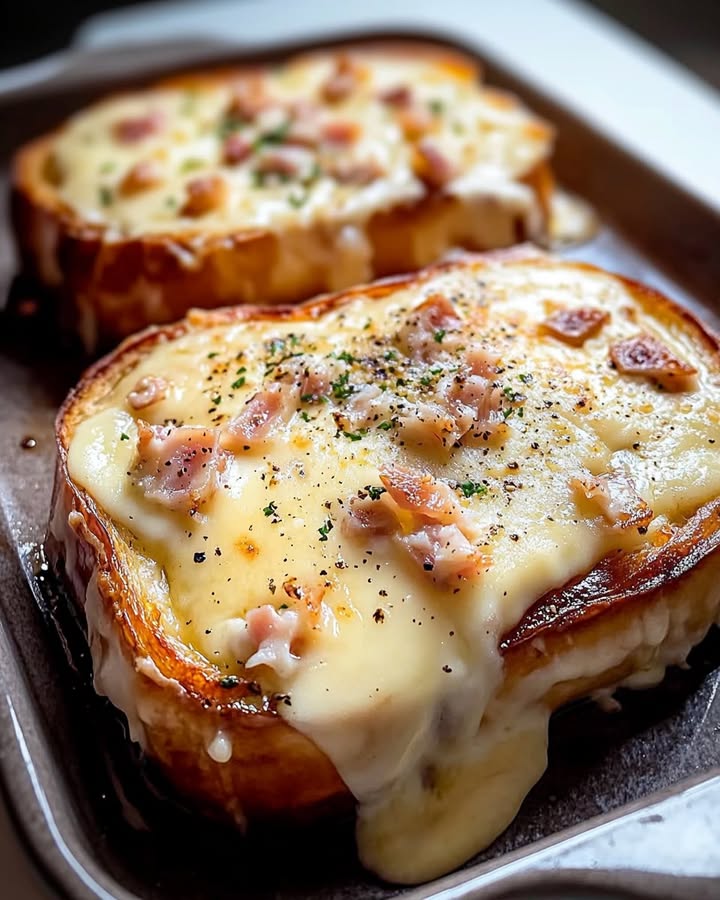 Croque-Monsieur Gourmand Gratiné : Recette Facile et Délicieuse 2 croque monsieur gourmand gratin