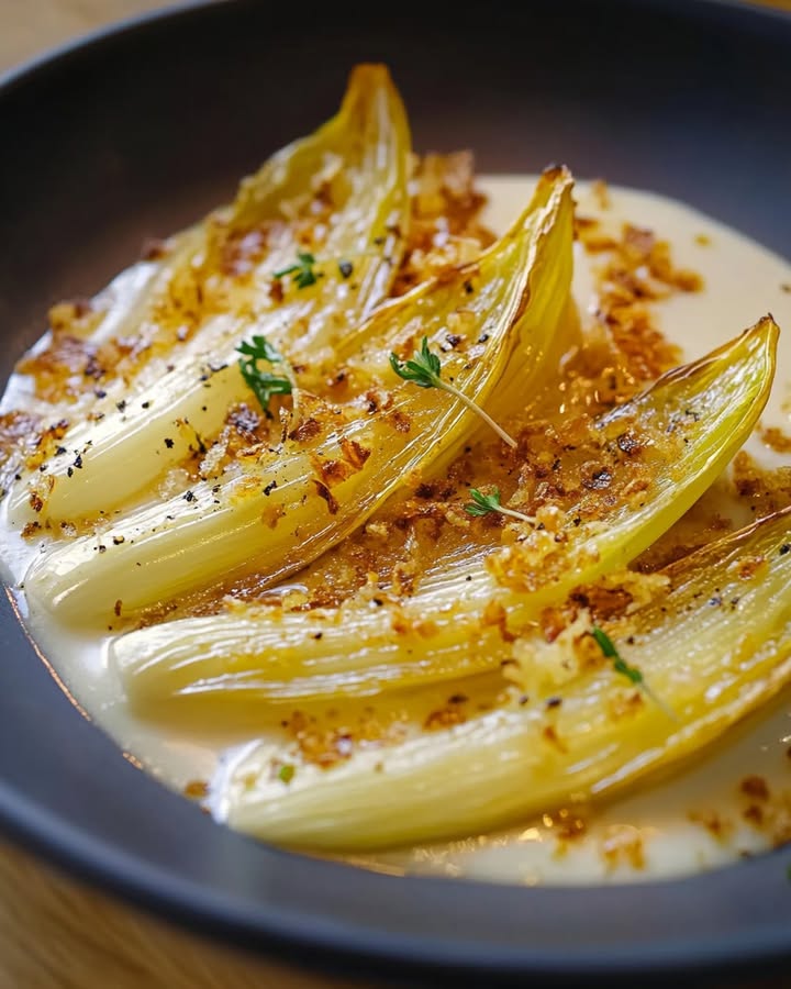 Endives Sautées à la Crème : Recette Crémeuse et Réconfortante 2 endives cr meuses saut es