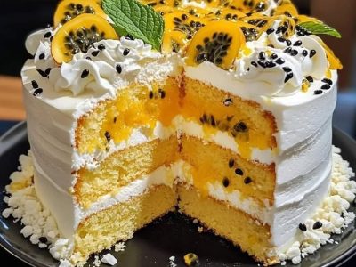 Gâteau Crémeux Fruit de la Passion : Recette Exotique et Rafraîchissante