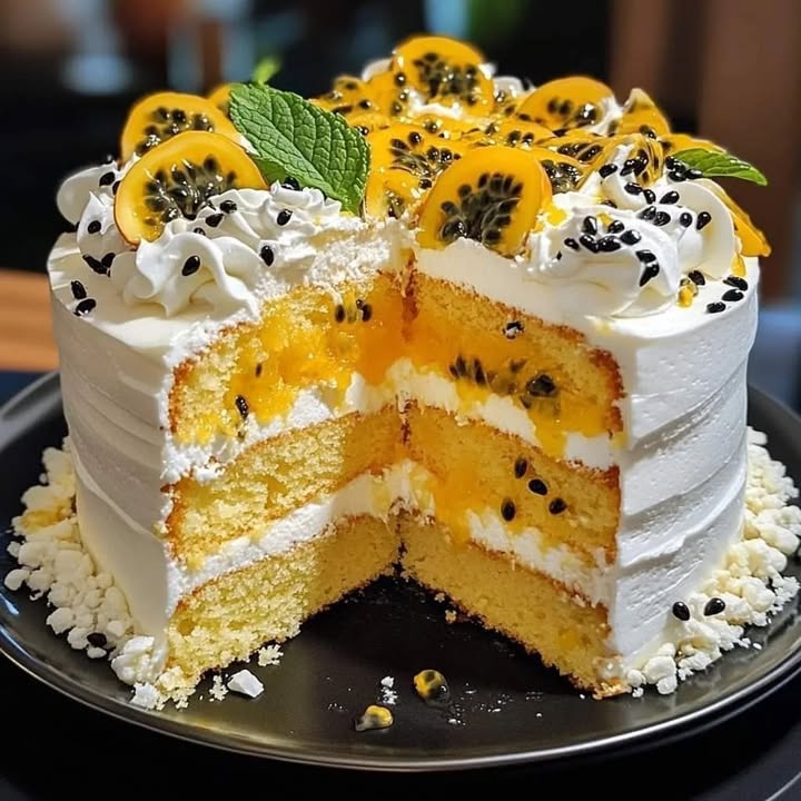 Gâteau Crémeux Fruit de la Passion : Recette Exotique et Rafraîchissante 2 g teau cr meux fruit de la passion
