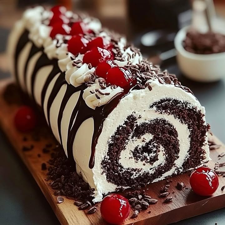 Gâteau Forêt Noire Roulé Élégant et Moelleux Recette 2 g teau for t noire