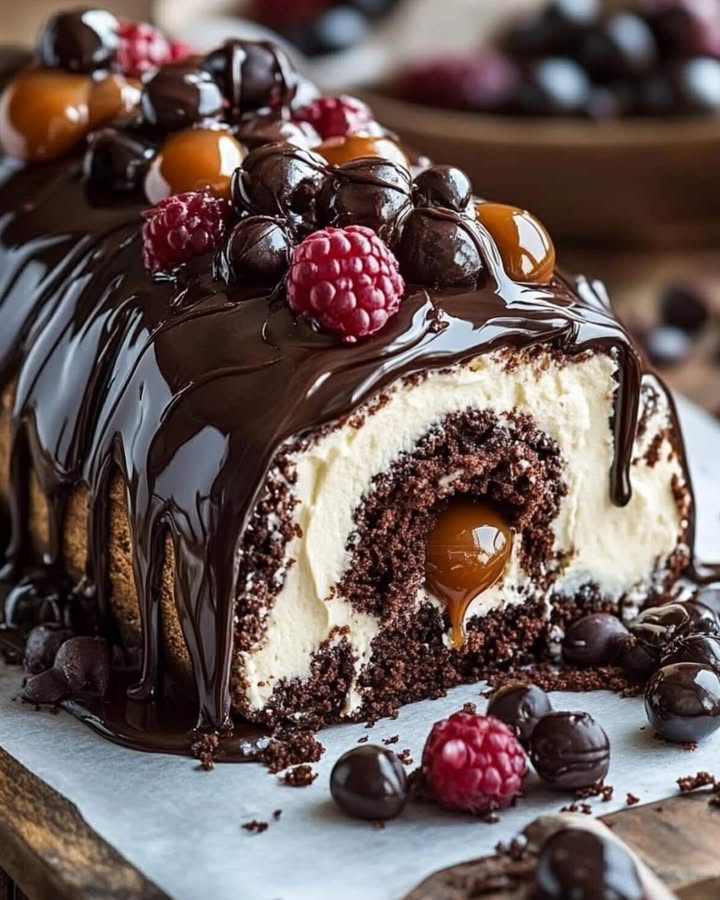 Gâteau Roulé Choco Caramel : Recette Élégante et Délicieuse 2 g teau roul chocolat caramel