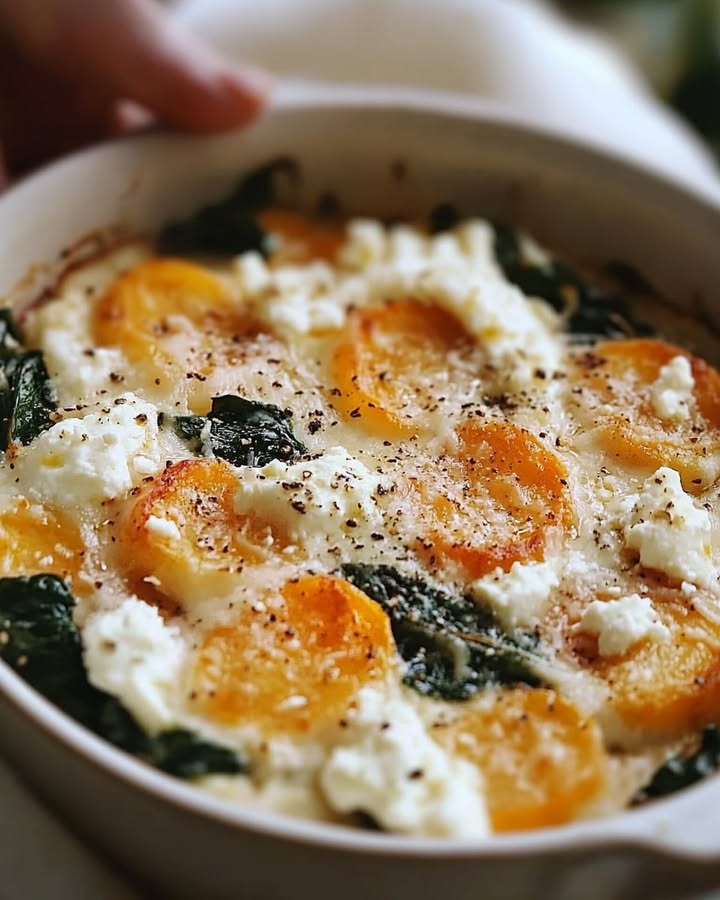 Gratin Épinards Feta : Recette Réconfortante pour l'Automne 2 gratin douceur pinards feta