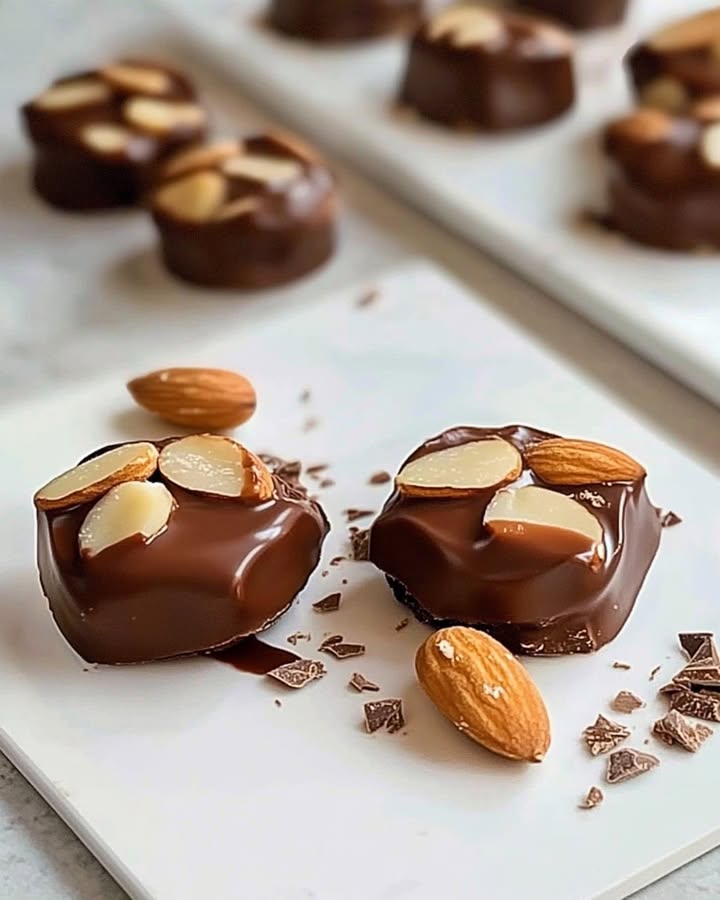 Croquant Amandes et Chocolat: Recette Facile et Délicieuse 2 amandes chocolat croustillant