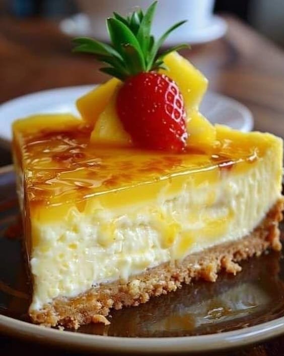 cheesecake ananas tropical
