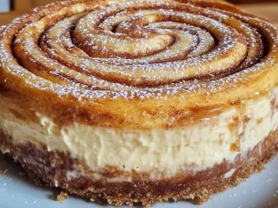 Découvrez le Cheesecake Roulé Cannelle Inratable