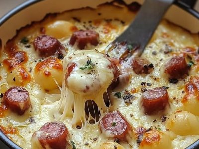 Fondue d&rsquo;Endives Crémeuse aux Saucisses Fumées Réconfortante