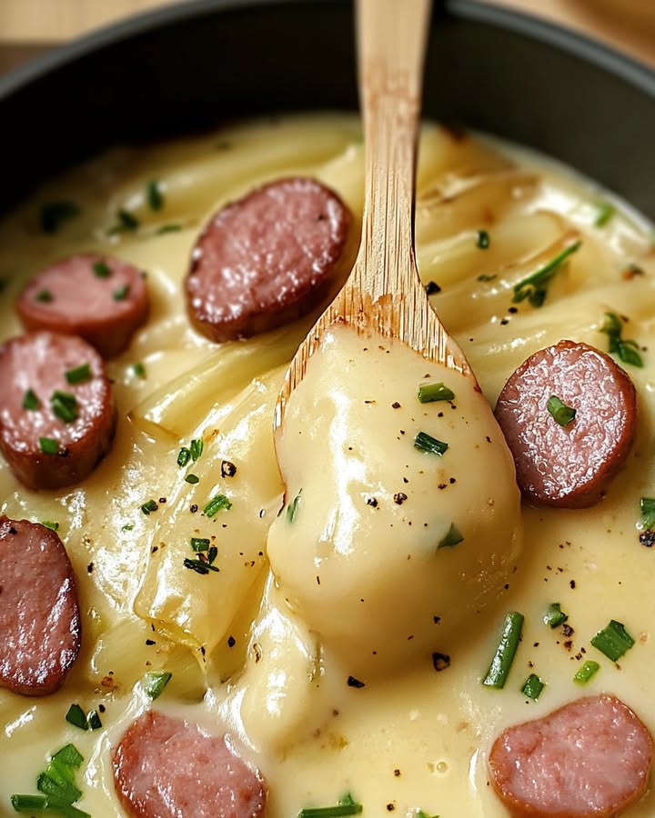 Fondue d'Endives et Saucisses : Recette Réconfortante pour l'Hiver 2 fondue savoureuse saucisses