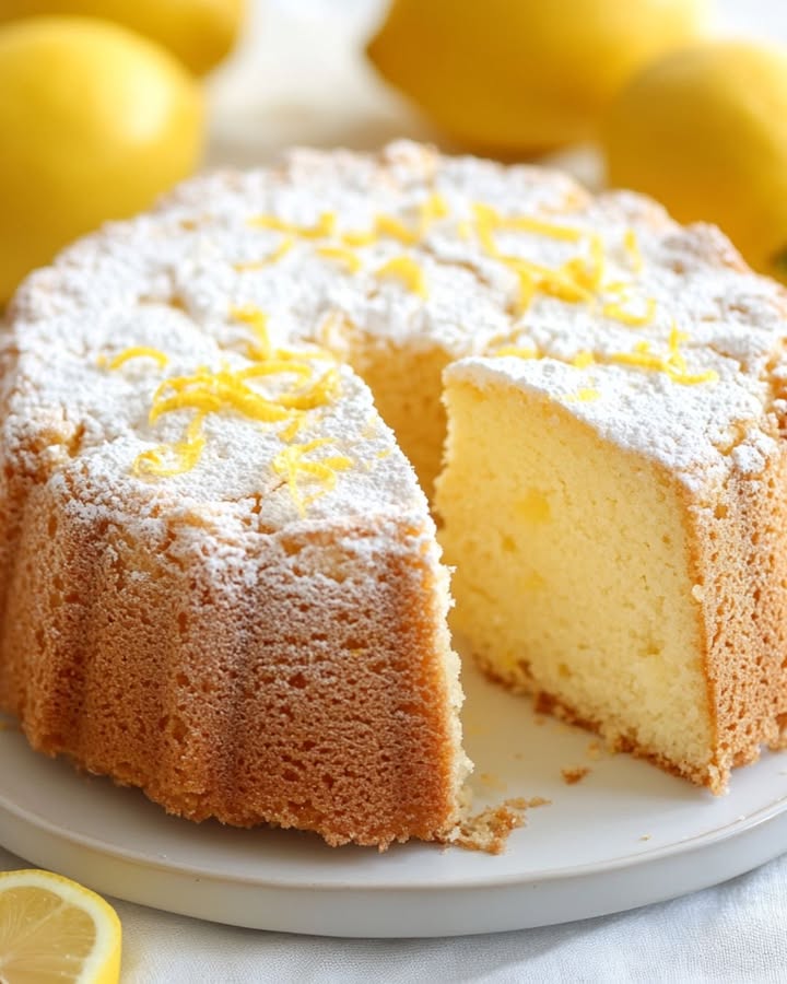 Gâteau Chiffon Citron : Recette Fraîche et Légère 2 g teau chiffon citron