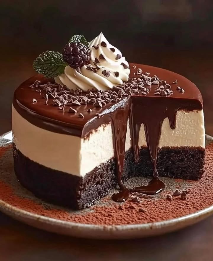 Gâteau Mousse Chocolat Triple : Symphonie de Saveurs 2 g teau mousse chocolat triple 4