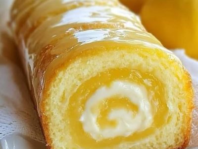 Gâteau Roulé Citron Frais et Léger pour Toutes Occasions