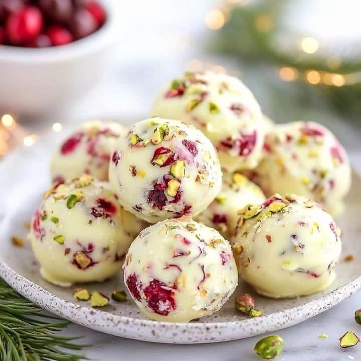 Truffes Pistaches Cranberries : Recette Facile et Délicieuse 2 truffes pistaches cranberries