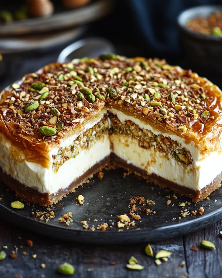 Baklava Cheesecake Délice : Fusion Gourmande Orient-Occident 2 baklava cheesecake d lice