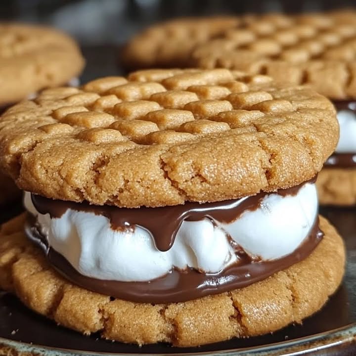 Biscuits Smores Cacahuète : Recette Gourmande et Réconfortante 2 biscuits smores cacahu te