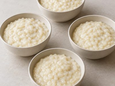 Riz au lait crémeux à la vanille